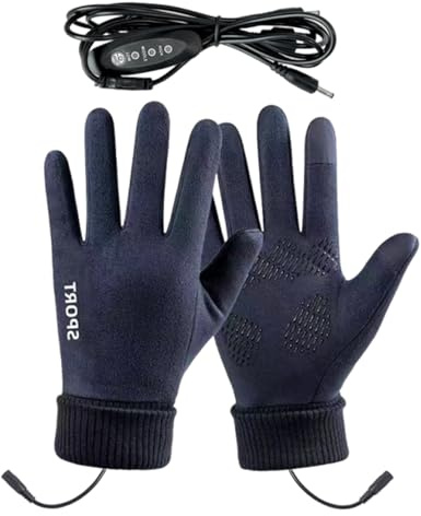 Ahuuen Heated Gloves,USB Wärmhandschuhe | 3 Stufen Heizfunktion Touchscreen-fähig Kälte Motorrad Radfahren Skifahren Campen