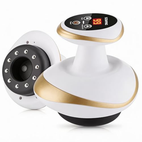 BRGD Masseur Anti Cellulite Électrique, Appareil de Ventouse Thérapeutique 9 Réglages avec Fonction Chauffante et Pression Négative pour Meilleure Circulation Sanguine