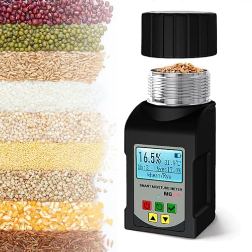 Tester Di Umidità Dei Cereali, Misuratore Di Umidità Dei Chicchi Di Caffè Con Memoria Dati Di 99 Gruppi, 25 Tipi Di Cereali E Display Retroilluminato Lcd, Per Mais, Riso, Grano E Altri