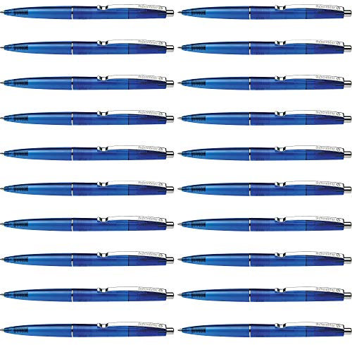 Schneider 132003 K20 Icy Colours Kugelschreiber (Blau, Mittel, dokumentenecht) 20er Pack, blau