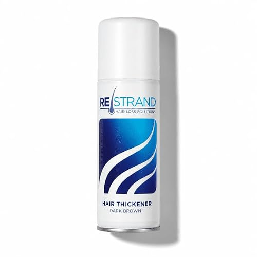 RESTRAND Instant Hair Thickening Spray & Hair Loss Concealer. Thicker, Fuller Hair In Seconds! (Dark Brown)