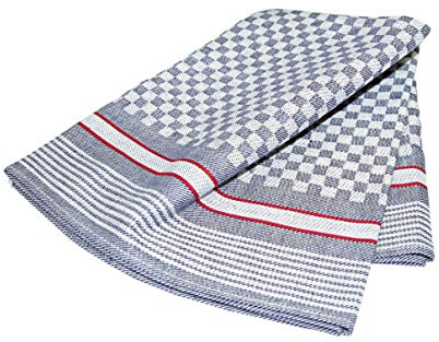 Ross Grubentuch grau-rot - 10er Pack