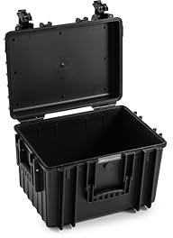 B&W International Mehrzweckkoffer Outdoor 5500 (PP.379) Schwarz – Leerkoffer – wasserdicht (IP67), staubdicht, schlagfest, extrem robust