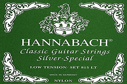 Hannabach Saiten für Klassikgitarre Seire 815 Low Tension Silver Special (hochwertig, Allzweck-Saite für fast jedes Instrument, Gitarrensaiten klassische Gitarre, Made in Germany)