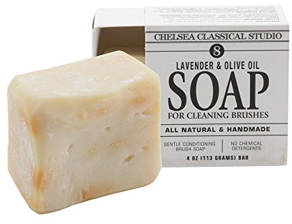Chelsea Classic Studio Lavender and Olive Oil Brush Soap, 4 Ounce bar (88682)