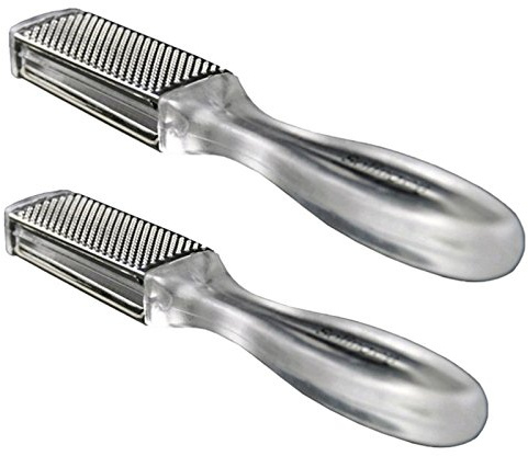 CareforYou - Juego de 2 limas para pedicura (doble cara, elimina pieles muertas y callos, exfoliante).