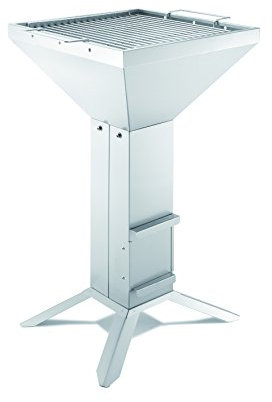 THÜROS T3 4-Fuß Edelstahl Holzkohle Gartengrill