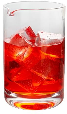 Restaurantware Bar Lux 30 Ounce Cocktail Mixing Glass 1 Hand Blown Cocktail Stirring Glass - Durable Contains No Lead Clear Crystal Glass Mixing Pitcher Weighted Bottom Versatile