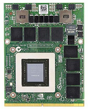Scheda video di ricambio da 2 GB, per workstation portatili Dell Precision M6600 M6700 M6800, NVIDIA Quadro K3000M GDDR5 N14E-Q1-A2, MXM VGA