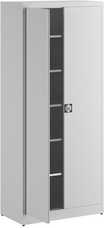 Mauser | Extrahoher Universalschrank | HxBxT 2200 x 950 x 500 mm | lichtgrau
