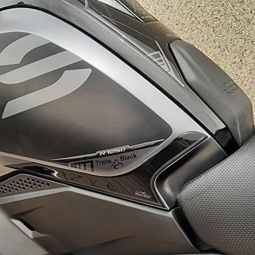 Resin Bike Motorcycle 3D Stickers Compatible with BMW R 1250 GS Triple Black 2021-2024. Knee Side Protections from Bumps and Scratches. Pair of Resin Stickers - Gadget Moto