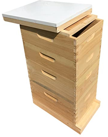 Little Larue Apiary 10 Frame 2 Deep & 2 Medium Beekeeping Bee Hive Body Only (Un-Assembled) Langstroth Made in USA (Screen Bottom)