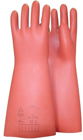 KS Tools 117.0091 Elektriker-Schutzhandschuh mit mechanischem- und Wärmeschutz | Größe 11 | Klasse 1 [7500 V] | rot