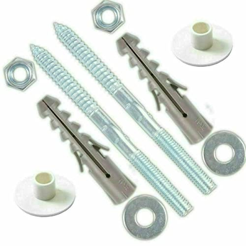 fiXte Heavy Duty Basin Fixing Kit M10 x 140mm Screws for Bathrooms Cloakrooms Toilets