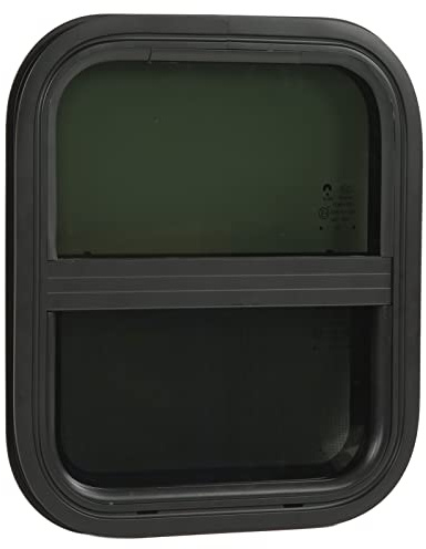 AMONIDA Wohnmobilfenster, Wohnmobilfenster mit Bildschirm 440 Mm H 390 Mm B Getöntes Gehärtetes Glas Wasserdicht für Wohnmobil für Anhänger