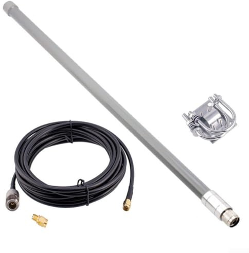 RANRAO 12dBi mobilantenn, för LoRa gateway, 868MHz/915MHz, optimerad för Helium, Omni glasfiberantenn (antennsats)