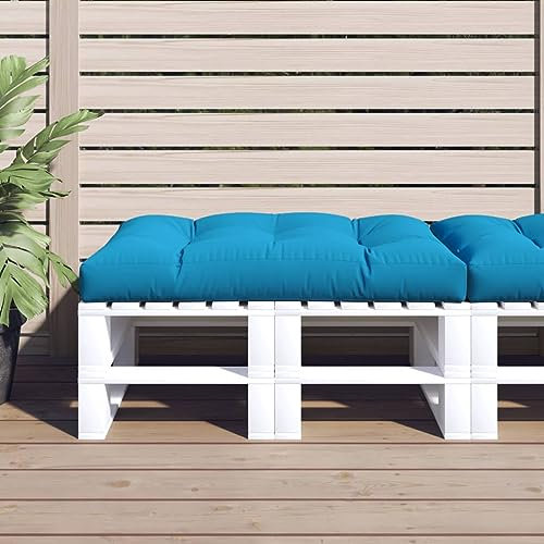 LAPOOH Palettensofa-Kissen, Palettenkissen, Paletten Polster, Pallettensitzkissen, Outdoor Kissen, Paletten Sitzkissen, Polster Palettenmöbel, Blau 120x80x10 cm