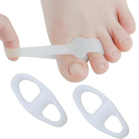 Lueear Écarteurs d'orteils, correcteur d'orteils en silicone – Correcteur d'orteils en marteau portable, lisseur doux pour soulager les orteils en marteau, éviter les frottements, soulager la pression
