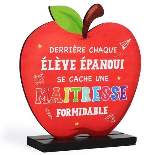BETESSIN Cadeau Maîtresse d'École Fin d'Année Merci Maîtresse Cadeau Professeur Cadeau Crèche Fin d'Année Merci Cadeau Maîtresse Noël