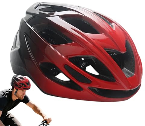Walopola Casco da ciclismo – Casco da ciclismo per adulti – Protezione della testa regolabile con ricaricabili per uomo e donna scooter per pattinaggio in montagna