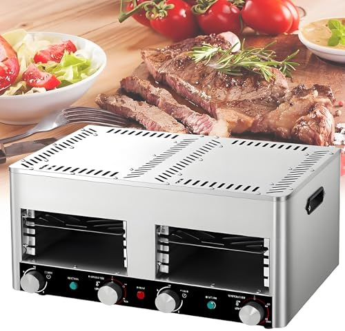 Asador eléctrico, asador eléctrico para carnes, asador comercial para interiores, asador automático para carnes, con tiempo y temperatura ajustables, para carne de res, pollo y verduras,B