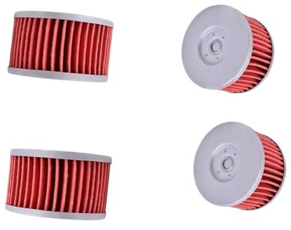 Filtro de aceite Oil Compatible con filtros de aceite de motor Zontes ZT310-T, ZT310-T1, ZT310-T2 y ZT310R. Compatible con el elemento filtrante Zontes 310T. Filtro de aceite(4 PCS)