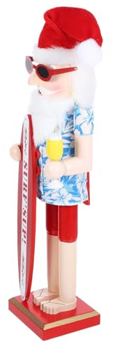 BESPORTBLE Casse-Noisette Décoratif en Bois Taille LL Thème Plage Hawaïenne Figurine Casse-Noisette D’Été Décoration de Table Noël pour Maison et Bureau Accessoire Photo Estival