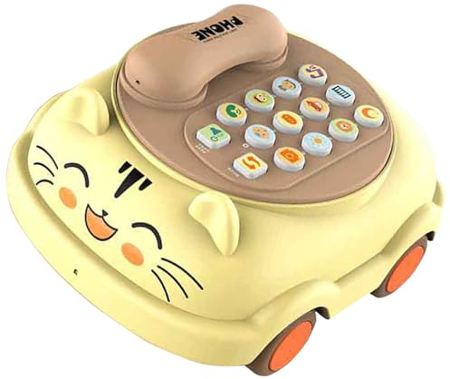Youding Leksakstelefon, med musik och pedagogiska spel | Animal Learning Telefon | För Barn Förskola Resa Julklapp Påsk