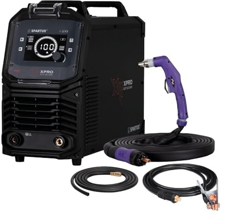 Cortador de plasma de 400 V, inversor Spartus XPro CUT 110CNC, encendido piloto 100 A, sin HF, cortador de plasma CNC máx. 55 mm de grosor de corte, máquina de corte industrial por plasma