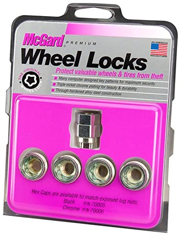 McGard 24013SU - Tuercas antirrobo para ruedas (abiertas, base cónica, M12 x 1,25, largo 19,7 mm, SW19/21) | Ancho de llave de 19/21 mm