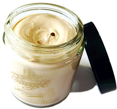 Burgol Pomade - Versorgt Leder mit Nährstoffen. Mischemulsionscreme. In verschiedenen Farben erhältlich.