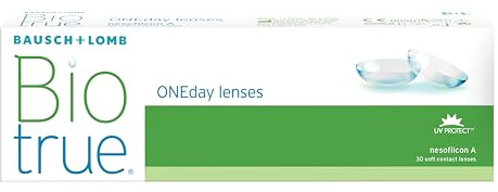 Biotrue ONEday Lenti a Contatto Giornaliere Correttive, 30 Lenti, BC 8.6 mm, DIA 14.2 mm, -1.0 Diopt