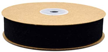 10m Samtband Schleifenband Zierband Verpackungsband Geschenkband Schmuckband zum Nähen Dekoration für Haarschmuck Kranz Deko DIY Schleife Bogen Hochzeit Tischdeko 2,5cm Schwarz