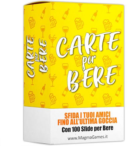 Magma Games | CARTE PER BERE - Giochi da Tavolo Adulti Alcolici - Drinking Game - Regali Simpatici e Divertenti - Idee Regalo per Lei e Lui, per Natale, Amica, Amiche