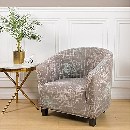 Highdi Sesselschoner Sesselüberwurf mit Elastisch Stretch Husse, Club Chair Schonbezug Sofabezug mit hoher Dehnung Sessel für Clubsessel Loungesessel Cocktailsessel (Nordischer Stil)