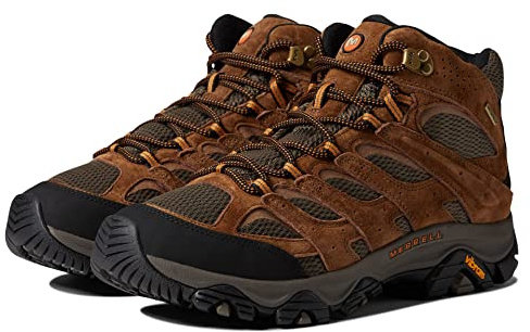 Merrell Men's Moab 3 Mid Waterproof Hiking Boot, Earth, 10