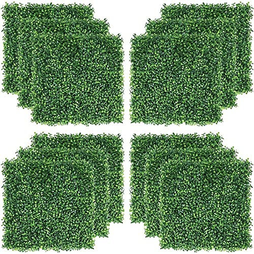 Sichtschutzzaun Künstliche Pflanzenwand Dekorative Zäune 40x60cm künstlich buchsbaum Pflanzen Wand Privatsphäre von Terrassenbereichen im Freien Balkon sichtschutz Pflanze Rasen Wand GCSQF210724(