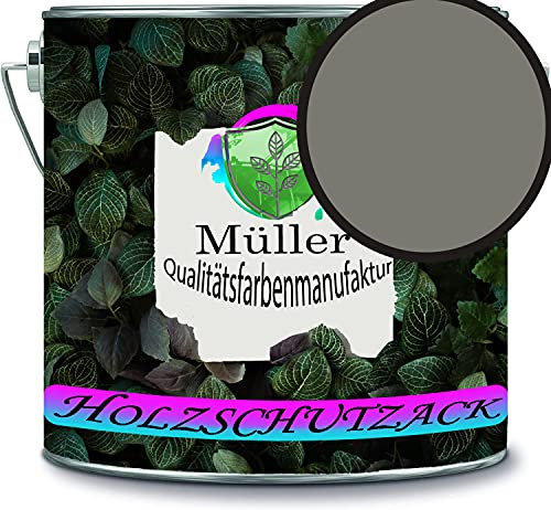 Müller - Vernice protettiva per legno, resistente alle intemperie, protezione a lungo termine dalle intemperie, colore protettivo per legno RAL 7003, colore: grigio muschio