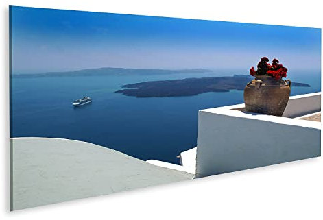 islandburner Bild auf Leinwand Santorini Griechenland Bilder Wandbilder Poster