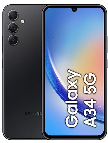 Samsung Galaxy A34 5G Mobile Phone 6.6 Inch Super AMOLED screen 256GB Awesome Graphite 3Y Extended Manufacturer Warranty
