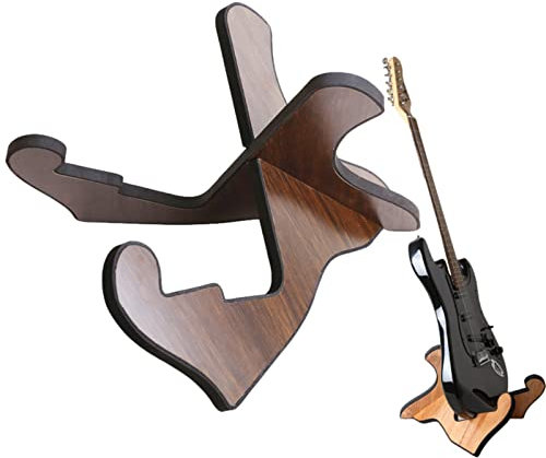 TAYSTE Gitarrenständer aus Holz - X-Frame Halter für Klassische Gitarren | Tragbarer Gitarrenständer, Abnehmbarer Musikinstrumentenständer für Klassische Akustikgitarren – Steht auf dem Boden