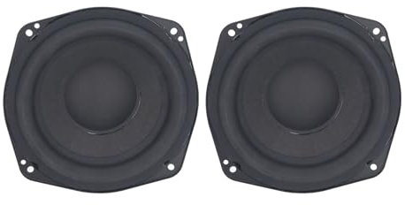 1 Pair Car Subwoofer Bass Surround, 6.5 Inch Car Subwoofer Speaker 0 to 3Khz 83db 3 Ohm Round Clear Sound Bass Woofer Sound Speaker for Vehicle DC18V
