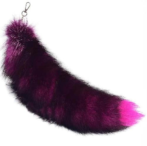 Nocyclonic Fuchsschwanz Anhänger fox tail Schlüsselanhänger Niedlicher Schlüsselanhänger Car Key Chains, Fuchsschwanz-Schlüsselanhänger, Anhänger, Frauen, Schlüsselanhänger, Pompoms, Pendant (M)
