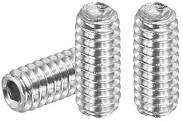 PATIKIL 30 Stück Madenschraube M2 x 5mm, 304 Edelstahl Madenschrauben Set für Türklinken Halterung Möbel Lampen Wasserhahn Reparaturen, Silber Innensechskant Gewindestifte Schrauben Set