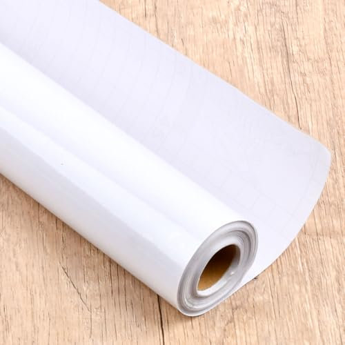 TMBMLPP Clear Sticky Back Plastic Roll, 60cm x 10m Self-adhesive Waterproof Vinyl Film, Clear Book Covers, Sticky Book Cover Film Roll, for Kitchen, Wall, Furniture, School, Covering Books