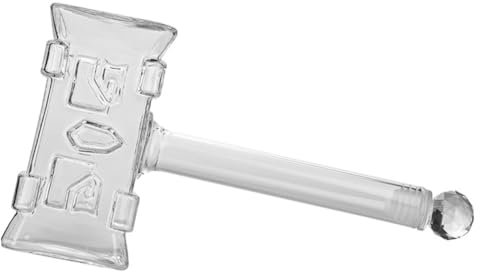 DECHOUS Hammer Shaped Whiskey Decanter Wine Dispenser for Spirits Glass Liquor Bottle Design for Home Bar Display Gifting