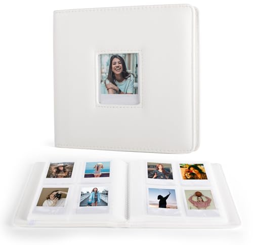 MUZIRI KINOKOO Album fotografico con 288 tasche per fotocamera istantanea Polaroid GO, album di grande capacità in pelle PU per pellicola Polaroid GO, 6,62 x 5,3 cm, album fotografico ricordo della