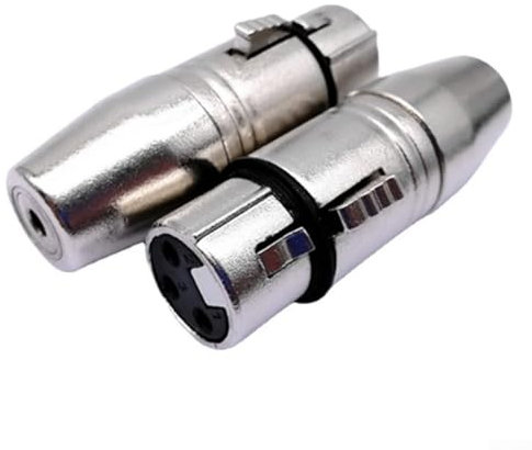 ReachMall Adattatore XLR a 3 pin e 3 5 mm femmina per soluzioni di connessione audio professionali (da XLR maschio a femmina da 3,5 mm)