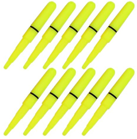TingHaoO 10 x Knicklichter mit Angelrutenspitze, LED-Licht, zum Anklippen, wasserdicht, LED-Nacht-Angel-Lichtzubehör