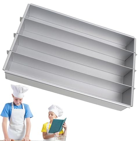 Pan à gâteau de battenbergg - Plateau à gâteau de carrés Mobiles en en en Aluminium | Boîtes réglables sans bâton à cames | Cadre de pâtisserie rectangulaire pour Mariage, Noël,